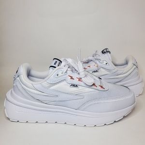 Fila Renno Pierced Sneakers - White - Women's Size 9.5 - NEW